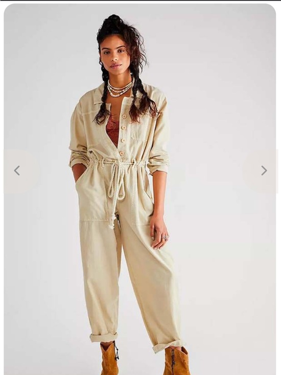 Free People Pants - Free people Quinn Coveralls. Nwt.   Color : sable